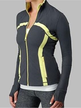 Lululemon Define Jacket Coal Citron 8